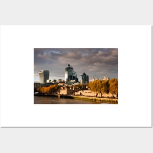 Cityscape Skyline City of London Posters and Art